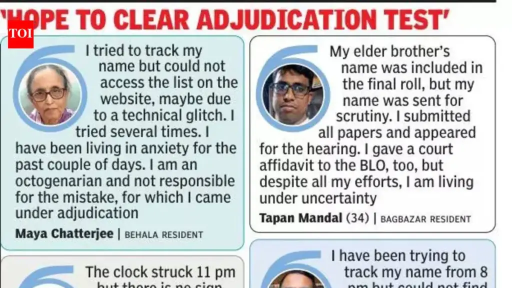 Voter Card Issues Cause Anxiety in Kolkata