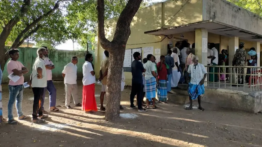 Voting Percentage in Tamil Nadu Hits Record 82.24%
