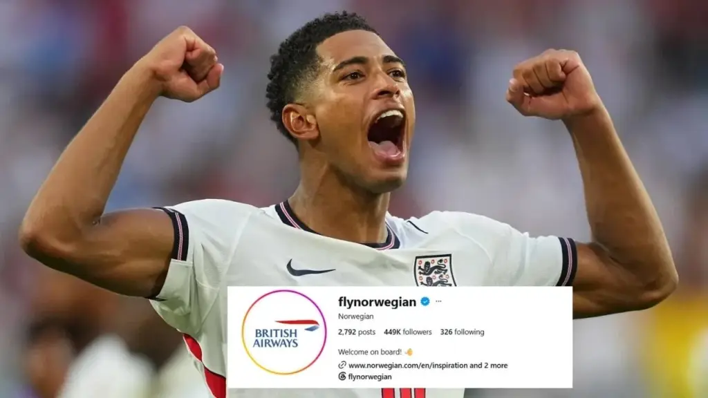 Norwegian Air changes Instagram logo to British Airways following England’s World Cup quarter-final win